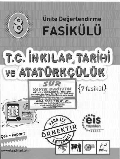 T.C. İNKILAP TARİHİ VE ATATÜRKÇÜLÜK 7 FASİKÜL Vivo Fotokopi Merkezi