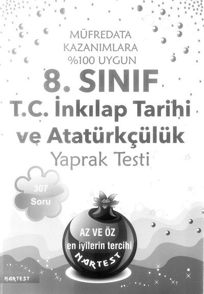 T.C. İNKILAP TARİHİ VE ATATÜRKÇÜLÜK YAPRAK TESTİ 307 SORU Vivo Fotokopi Merkezi