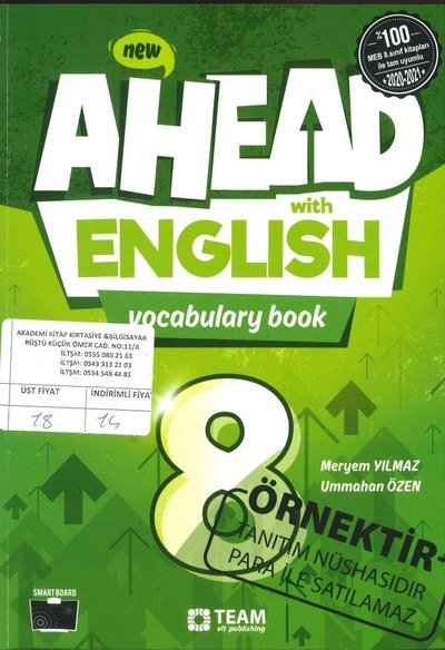 AHEAD WITH ENGLISH VOCABULARY BOOK Vivo Fotokopi Merkezi