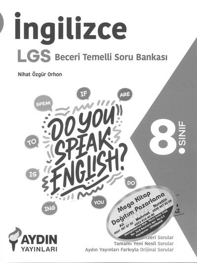 İNGİLZİCE LGS BECERİ TEMELLİ SORU BANKASI Vivo Fotokopi Merkezi