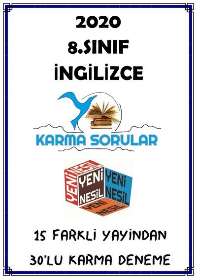 İNGİLİZCE 15 FARKLI YAYINDAN 30 KARMA DENEME Vivo Fotokopi Merkezi