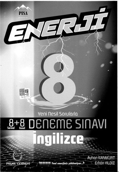 ENERJİ 8+8 DENEME SINAVI İNGİLİZCE Vivo Fotokopi Merkezi