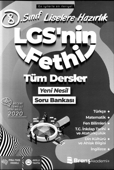 LGS'NİN FETHİ TÜM DERSLER YENİ NESİL SORU BANKASI Vivo Fotokopi Merkezi