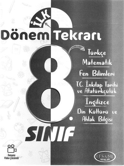 İLK DÖNEM TEKRARI TÜM DERSLER Vivo Fotokopi Merkezi