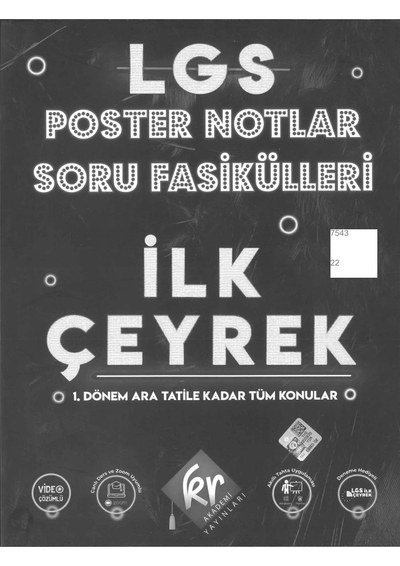 LGS POSTER NOTLAR SORU FASİKÜLLERİ İLK ÇEYREK Vivo Fotokopi Merkezi