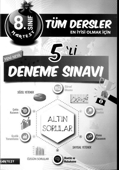 TÜM DERSLER EN İYİSİ OLMAK İÇİN 5'Lİ DENEME SINAVI Vivo Fotokopi Merkezi