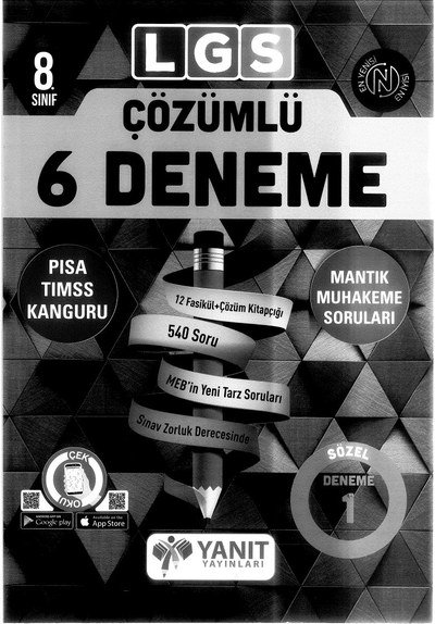 LGS ÇÖZÜMLÜ 6 DENEME MANTIK MUHAKEME SORULARI Vivo Fotokopi Merkezi