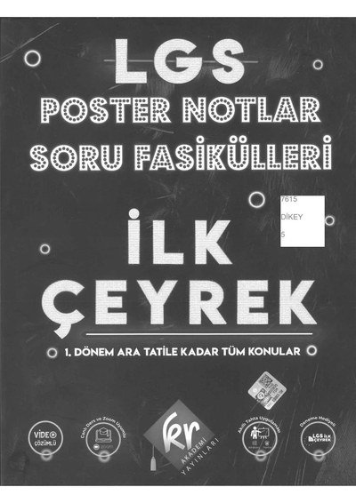 LGS POSTER NOTLAR SORU FASİKÜLLERİ İLK ÇEYREK Vivo Fotokopi Merkezi
