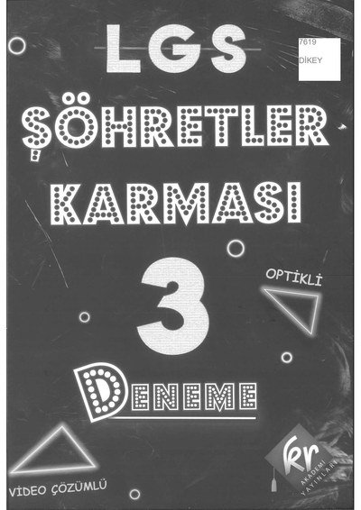 LGS ŞÖHRETLER KARMASI 3 DENEME OPTİKLİ Vivo Fotokopi Merkezi