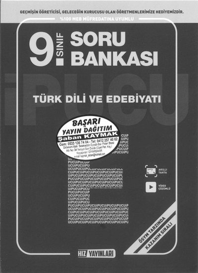 TÜRK DİLİ VE EDEBİYATI SORU BANKASI Vivo Fotokopi Merkezi