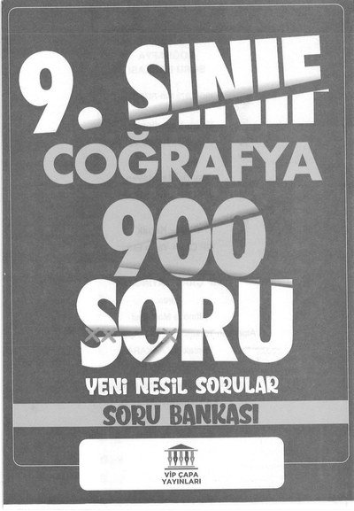 COĞRAFYA 900 SORU YENİ NESİL SORULAR SORU BANKASI Vivo Fotokopi Merkezi