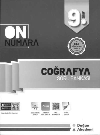 ON NUMARA COĞRAFYA SORU BANKASI Vivo Fotokopi Merkezi