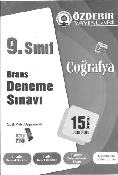 BRANŞ DENEME SINAVI COĞRAFYA 15 DENEME 300 SORU Vivo Fotokopi Merkezi