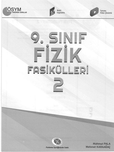 FİZİK FASİKÜLLERİ 2 ÖSYM TARZINDA SORULAR Vivo Fotokopi Merkezi