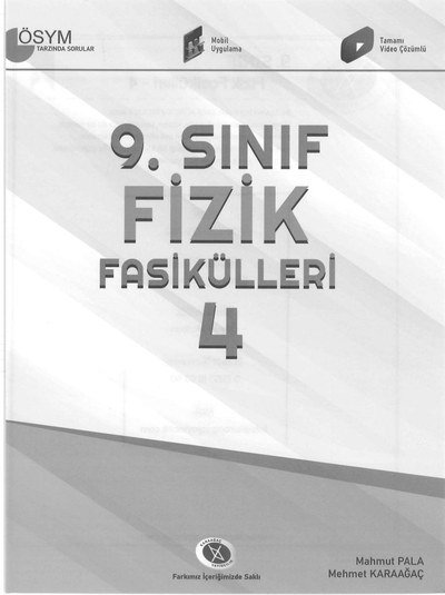 FİZİK FASİKÜLLERİ 4 ÖSYM TARZINDA SORULAR Vivo Fotokopi Merkezi