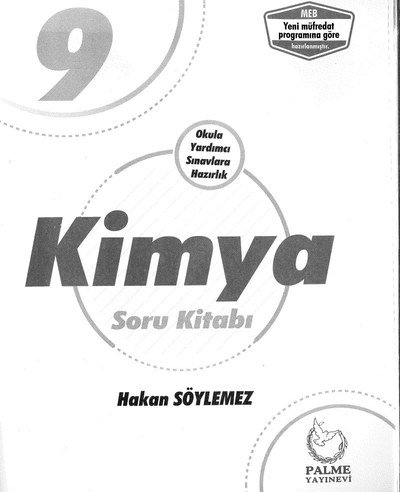 KİMYA SORU KİTABI Vivo Fotokopi Merkezi