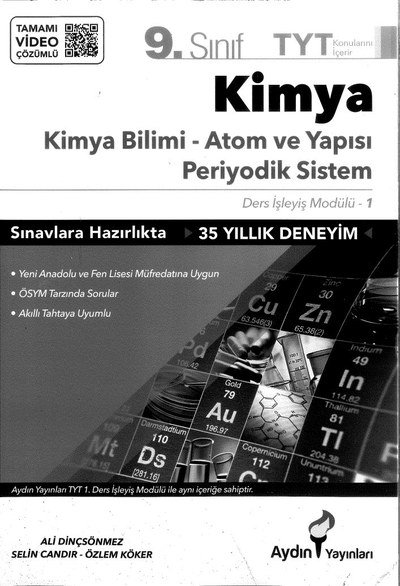 KİMYA BİLİMİ ATOM VE YAPISI PERİYODİK SİSTEM Vivo Fotokopi Merkezi