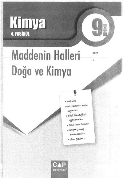 KİMYA 4. FASİKÜL MADDENİN HALLERİ DOĞA VE KİMYA