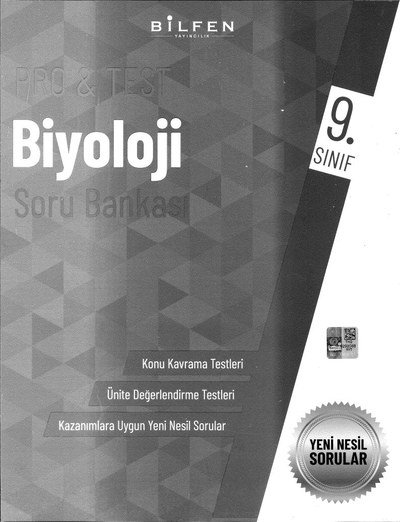 PRO & TEST BİYOLOJİ SORU BANKASI Vivo Fotokopi Merkezi