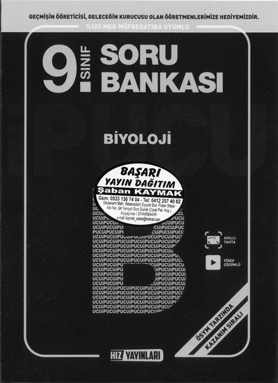 SORU BANKASI BİYOLOJİ Vivo Fotokopi Merkezi