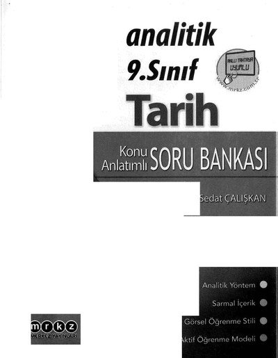 ANALİTİK KONU ANLATIMLI SORU BANKASI TARİH Vivo Fotokopi Merkezi