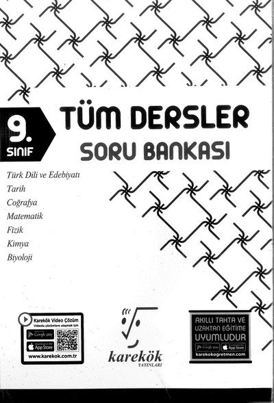 TÜM DERSLER SORU BANKASI