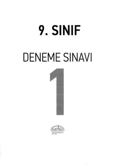 DENEME SINAVI 1 Vivo Fotokopi Merkezi