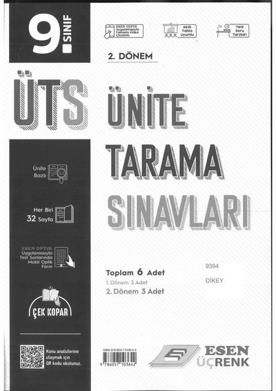 ÜNİTE TARAMA SINAVLARI TOPLAM 6 ADET Vivo Fotokopi Merkezi
