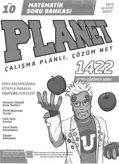 MATEMATİK SORU BANKASI PLANET ÇALIŞMA PLANLI ÇÖZÜM NET 1422 ÇÖZÜMLÜ SORU