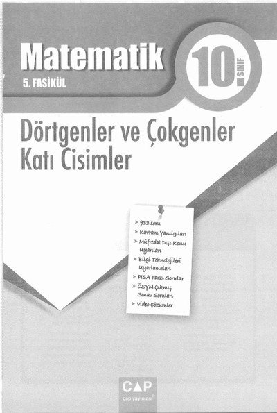 MATEMATİK 5. FASİKÜL DÖRTGENLER VE ÇOKGENLER KATI CİSİMLER Vivo Fotokopi Merkezi
