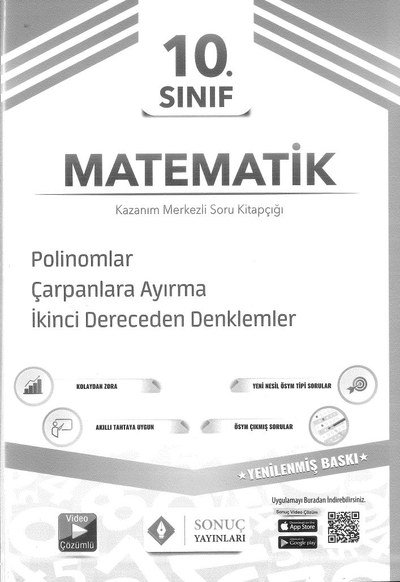 MATEMATİK POLİNOMLAR ÇARPANLARA AYIRMA 2. DERECEDEN DENKLEMLER Vivo Fotokopi Merkezi