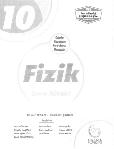 FİZİK SORU KİTABI OKULA YARDIMCI SINAVLARA HAZIRLIK Vivo Fotokopi Merkezi
