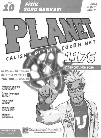 FİZİK SORU BANKASI PLANET ÇALIŞMA PLANLI ÇÖZÜM NET 1176 SORU Vivo Fotokopi Merkezi