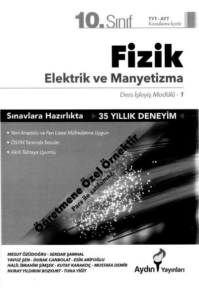 FİZİK ELEKTRİİK VE MANYETİZMA Vivo Fotokopi Merkezi
