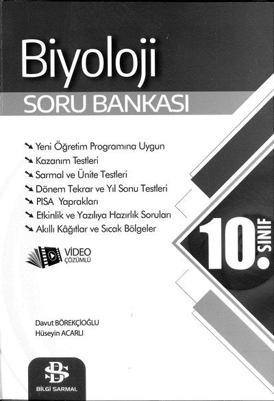 BİYOLOJİ SORU BANKASI