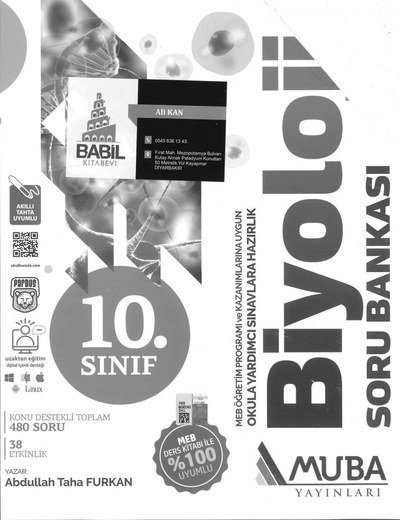 BİYOLOJİ OKULA YARDIMCI SINAVLARA HAZIRLIK