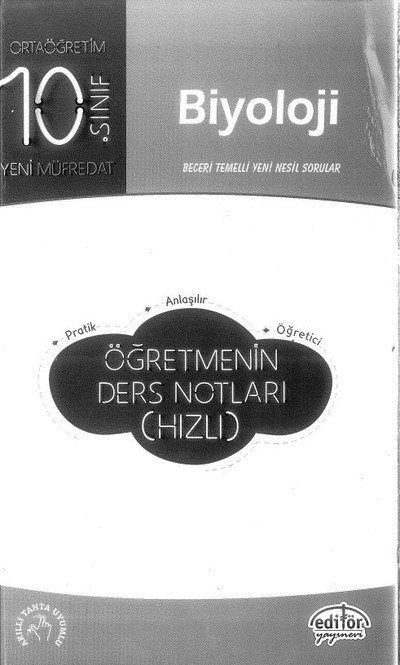 BİYOLOJİ ÖĞRETMENİN DERS NOTLARI (HIZLI) Vivo Fotokopi Merkezi