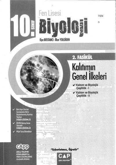 BİYOLOJİ 2. FASİKÜL KALITIMIN GENEL İLKELERİ Vivo Fotokopi Merkezi