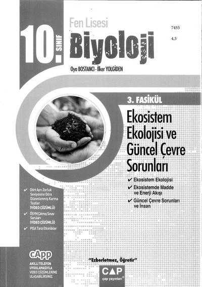 BİYOLOJİ 3. FASİKÜL EKOSİSTEM EKOLOJİSİ VE GÜNCEL ÇEVRE SORUNLARI Vivo Fotokopi Merkezi