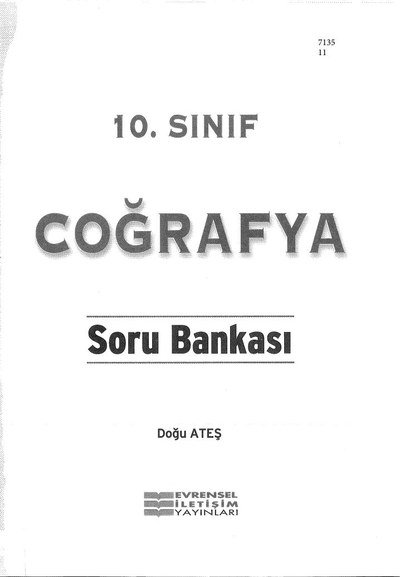 COĞRAFYA SORU BANKASI Vivo Fotokopi Merkezi