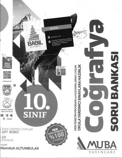 COĞRAFYA SORU BANKASI Vivo Fotokopi Merkezi