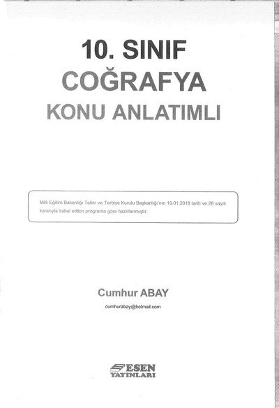 COĞRAFYA KONU ANLATIMLI Vivo Fotokopi Merkezi