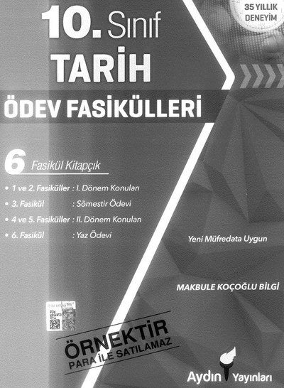 TARİH ÖDEV FASİKÜLLER 6 FASİKÜL KİTAPÇIK Vivo Fotokopi Merkezi