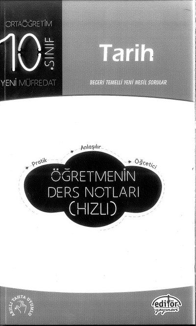 TARİH ÖĞRETMENİN DERS NOTLARI (HIZLI) Vivo Fotokopi Merkezi