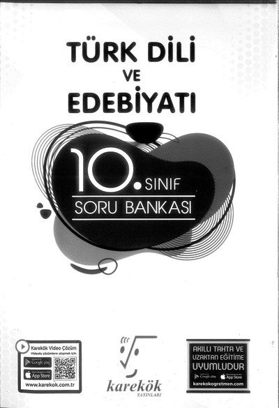 TÜRK DİLİ VE EDEBİYATI SORU BANKASI Vivo Fotokopi Merkezi
