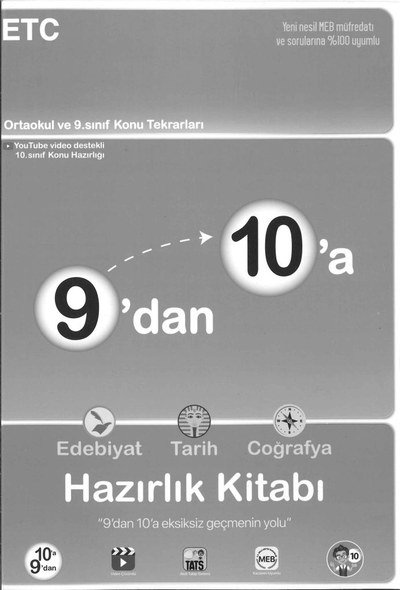 9'DAN 10'A HAZIRLIK KİTABI ETC
