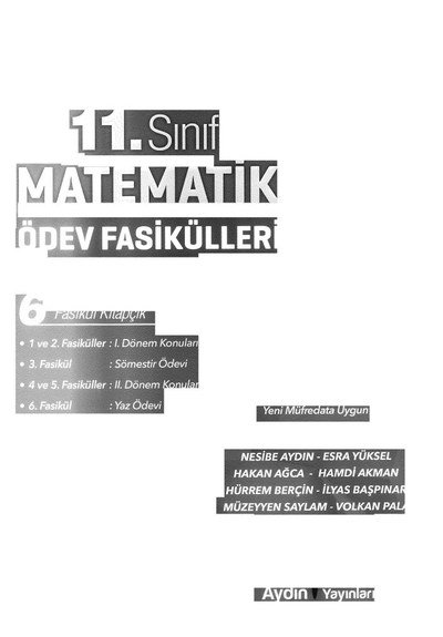 MATEMATİK ÖDEV FASİKÜLLERİ 6 FASİKÜL KİTAPÇIK