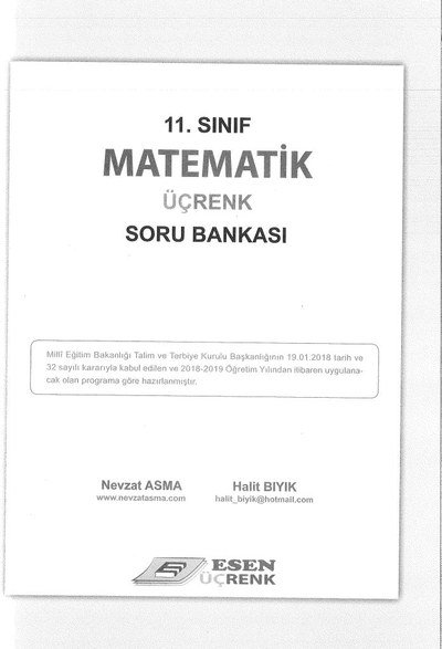 MATEMATİK ÜÇRENK SORU BANKASI Vivo Fotokopi Merkezi