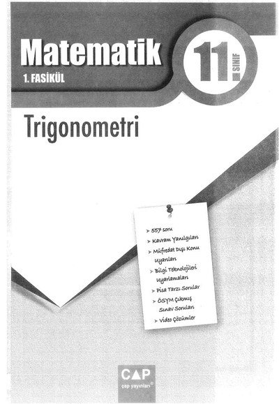 MATEMATİK 1. FASİKÜL TRİGONOMETRİ Vivo Fotokopi Merkezi