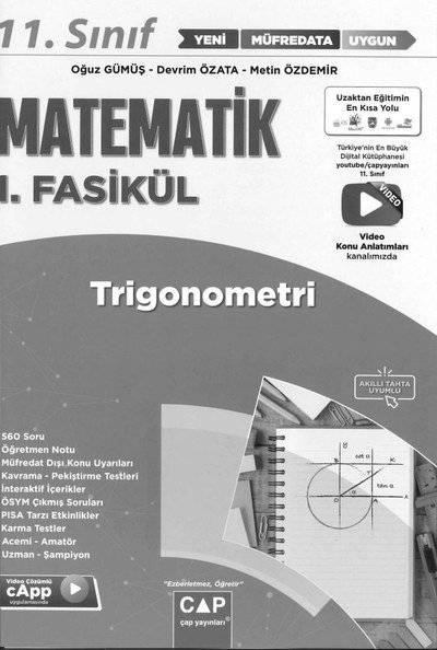 MATEMATİK 1. FASİKÜL TRİGONOMETRİ Vivo Fotokopi Merkezi